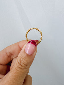 Tori - Waterproof Patterned Stud Ring