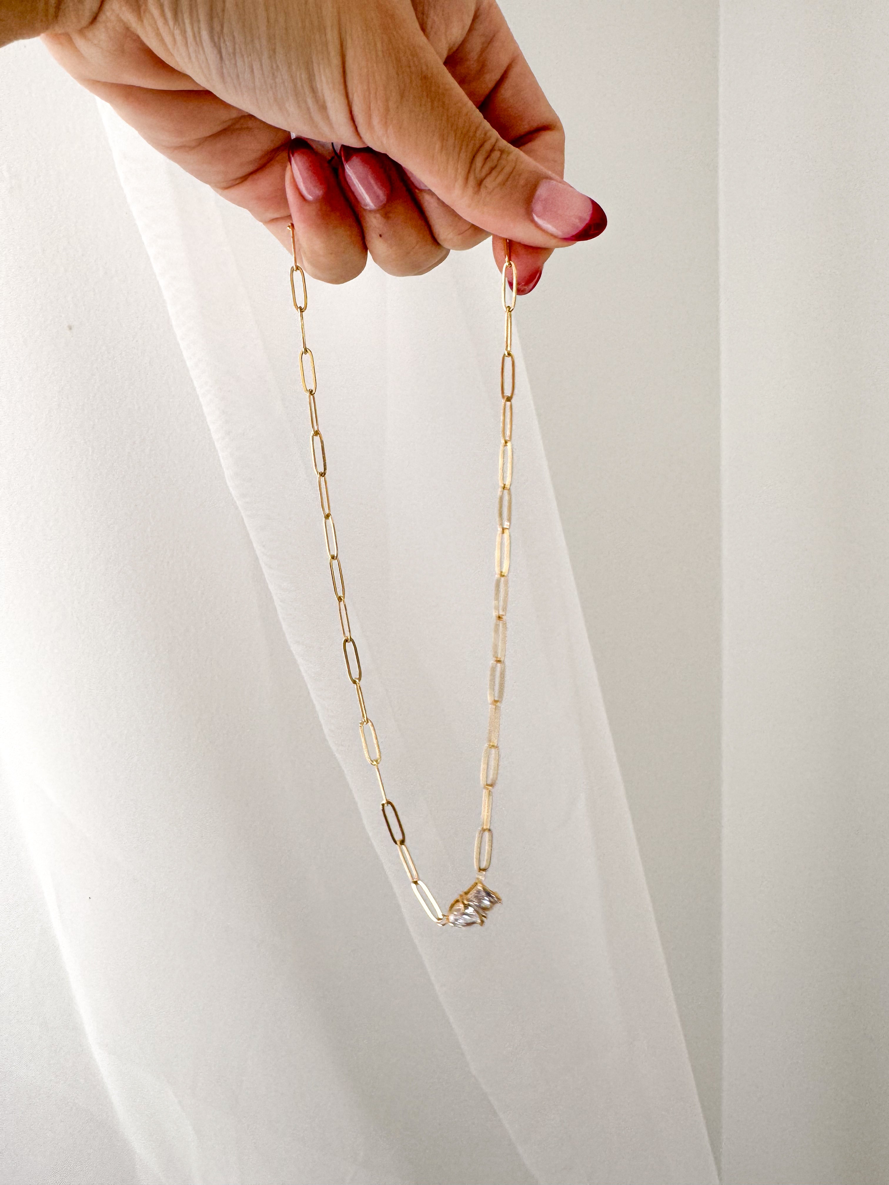 Francesca - Waterproof Double Stone Necklace