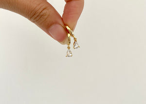 Scarlett - Waterproof Tear Drop Mini Hoops