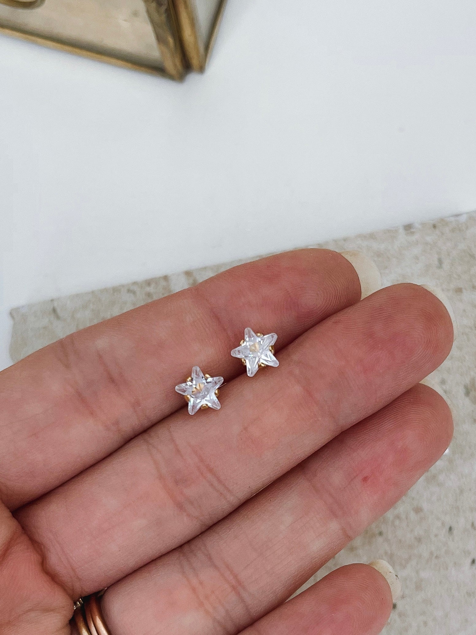 Stella - Waterproof Star Crystal Studs