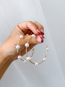 Vanuatu - Extra Large Pearl Hoops