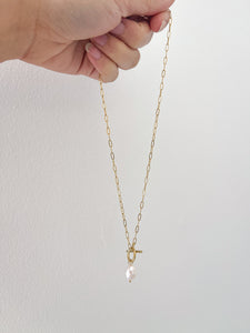 Myla - Waterproof Pearl Toggle Necklace