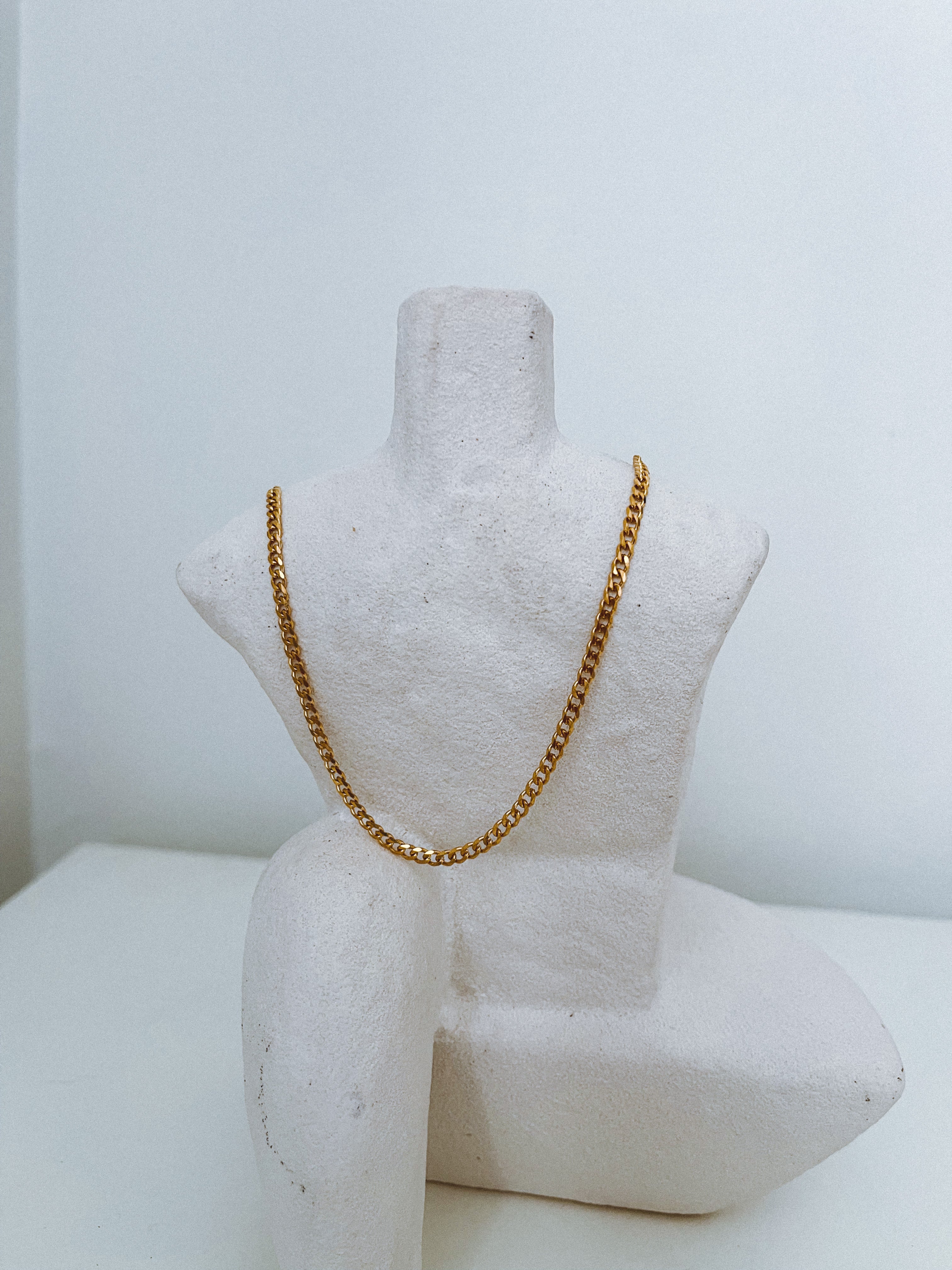 Alyssa - Waterproof Thin Cuban Chain Necklace