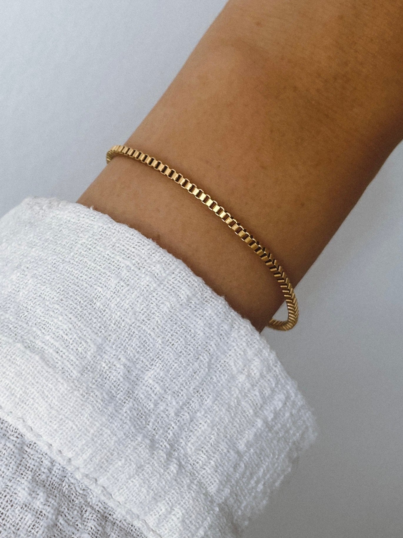 Bonnie - Waterproof Square Chain Bracelet