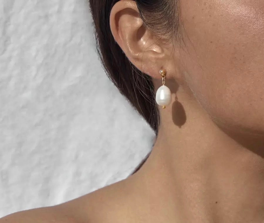 Lerato - Stud and Pearl Earrings