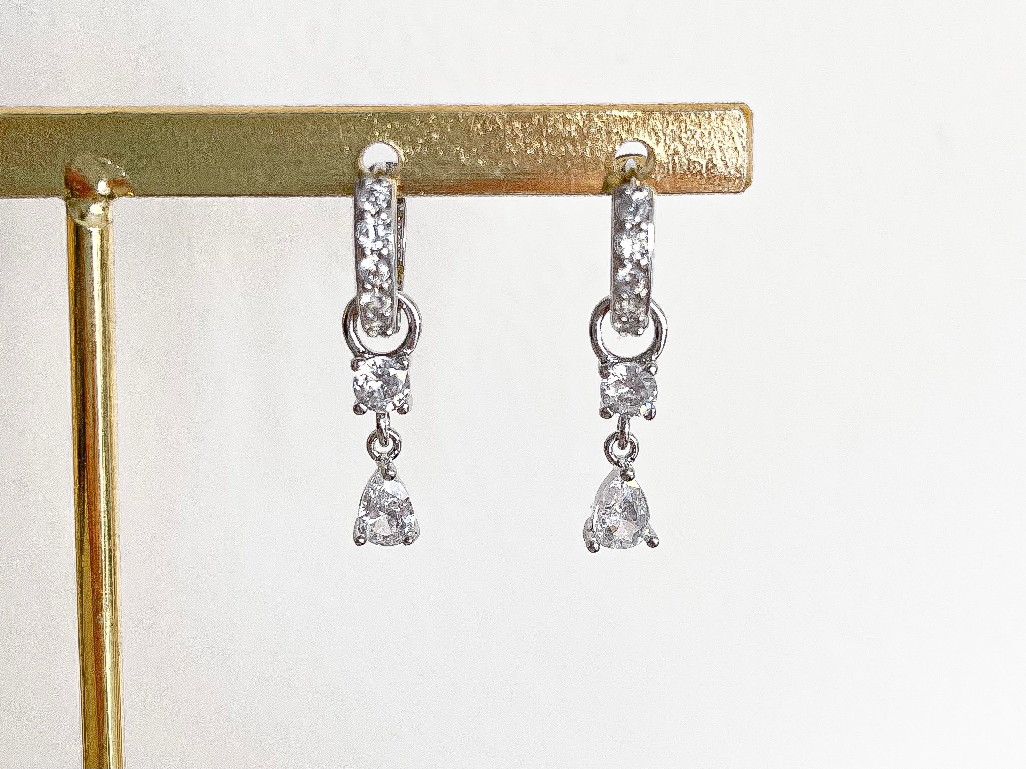 Cali - Multiway Double Crystal Hoops