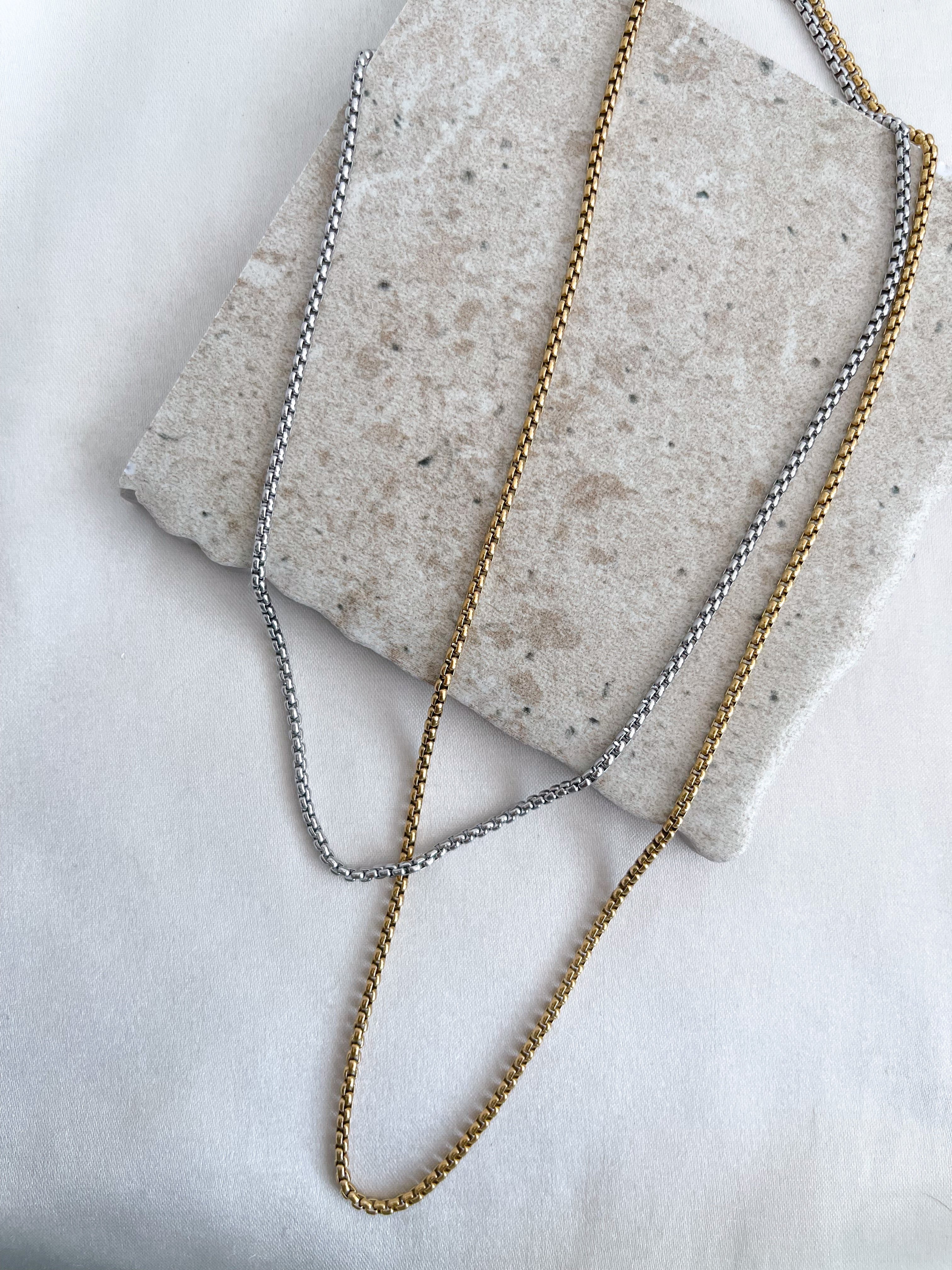 Belinda - Waterproof Box Chain Necklace