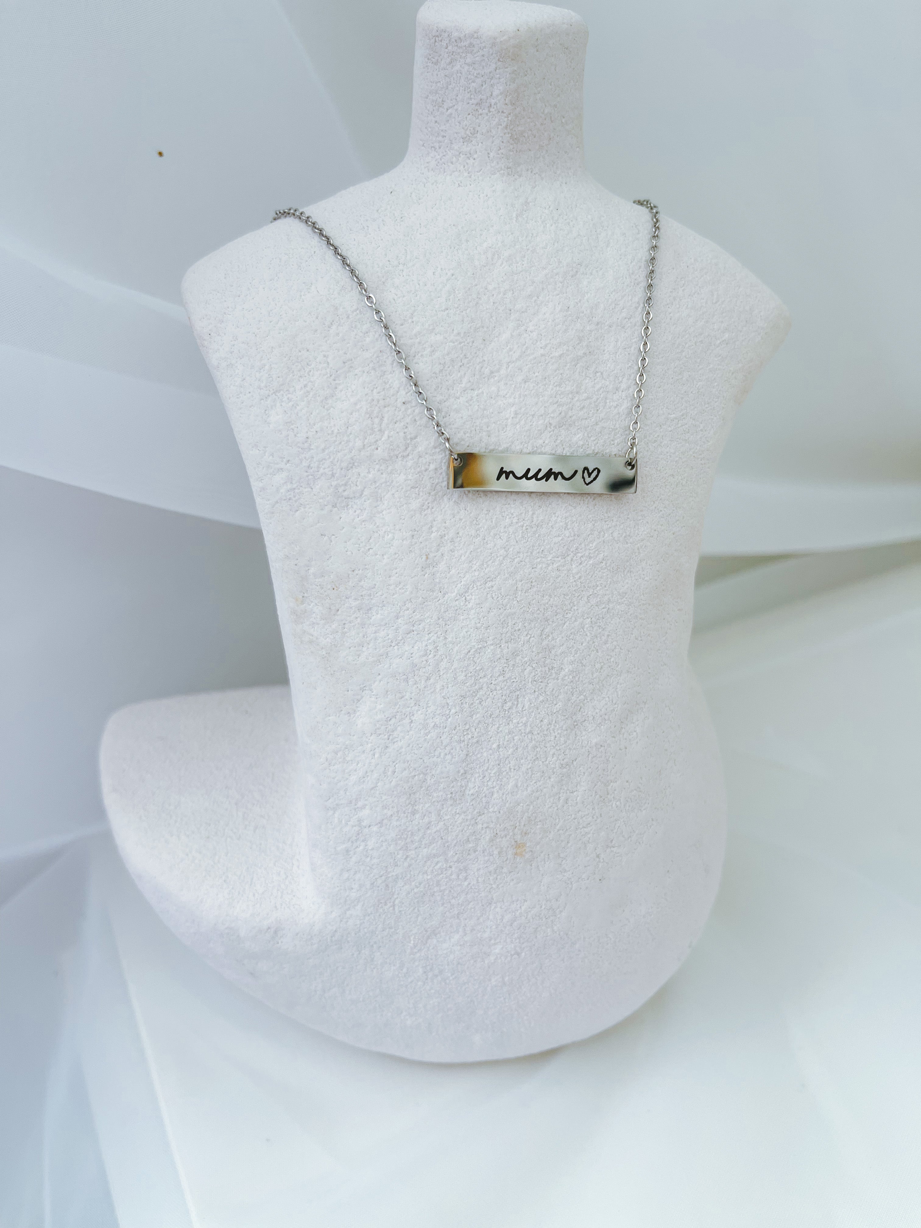 Mum - Mother’s Day Bar Necklace