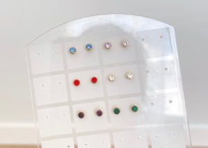 Coloured Gemstone - Waterproof Studs