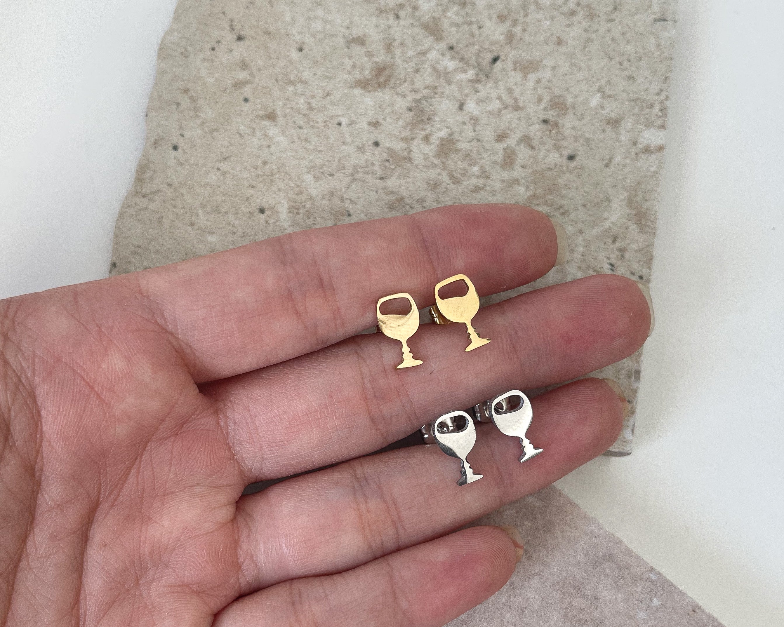 Wine Glass - Waterproof Studs