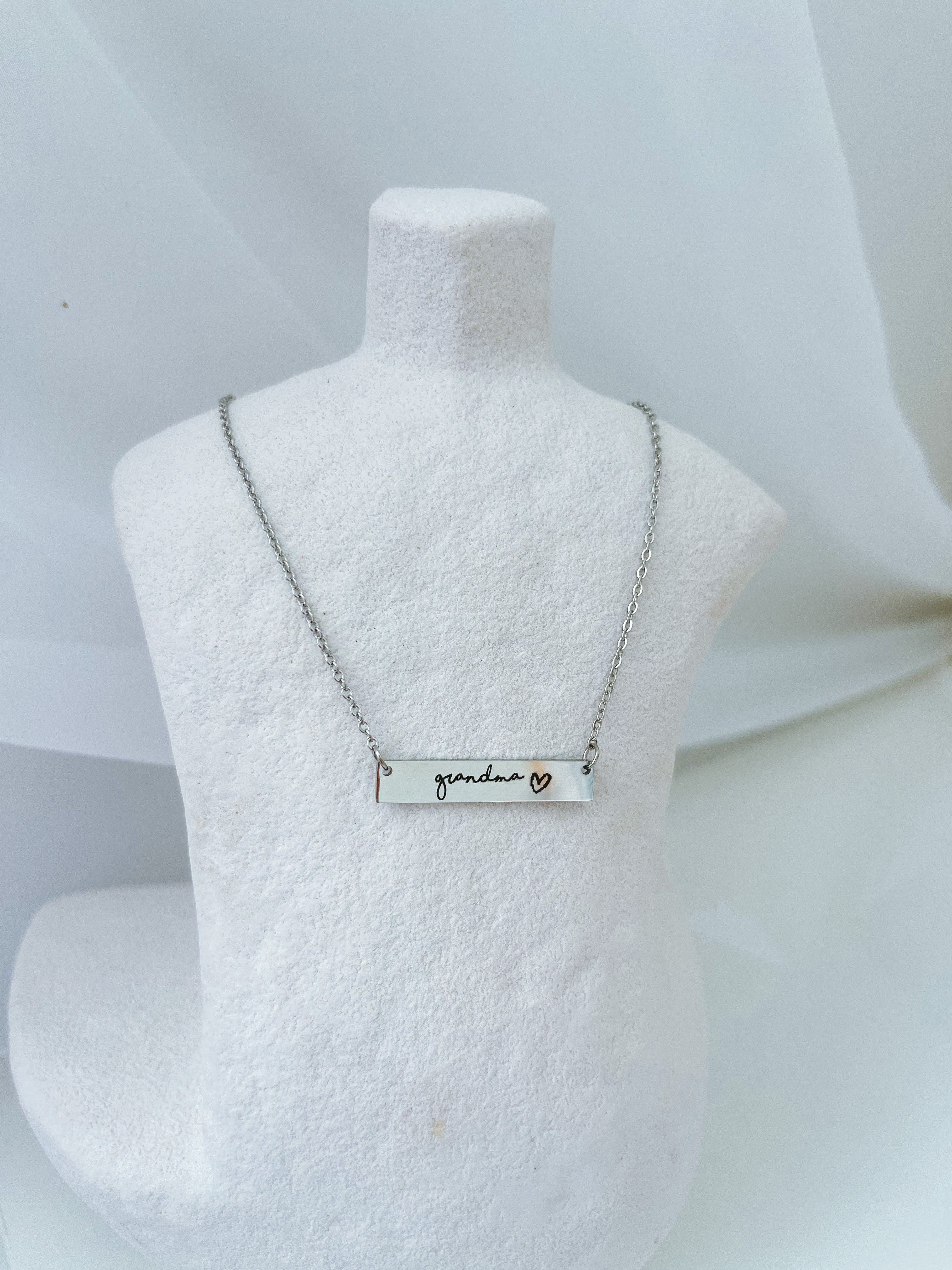 Grandma - Mother’s Day Bar Necklace