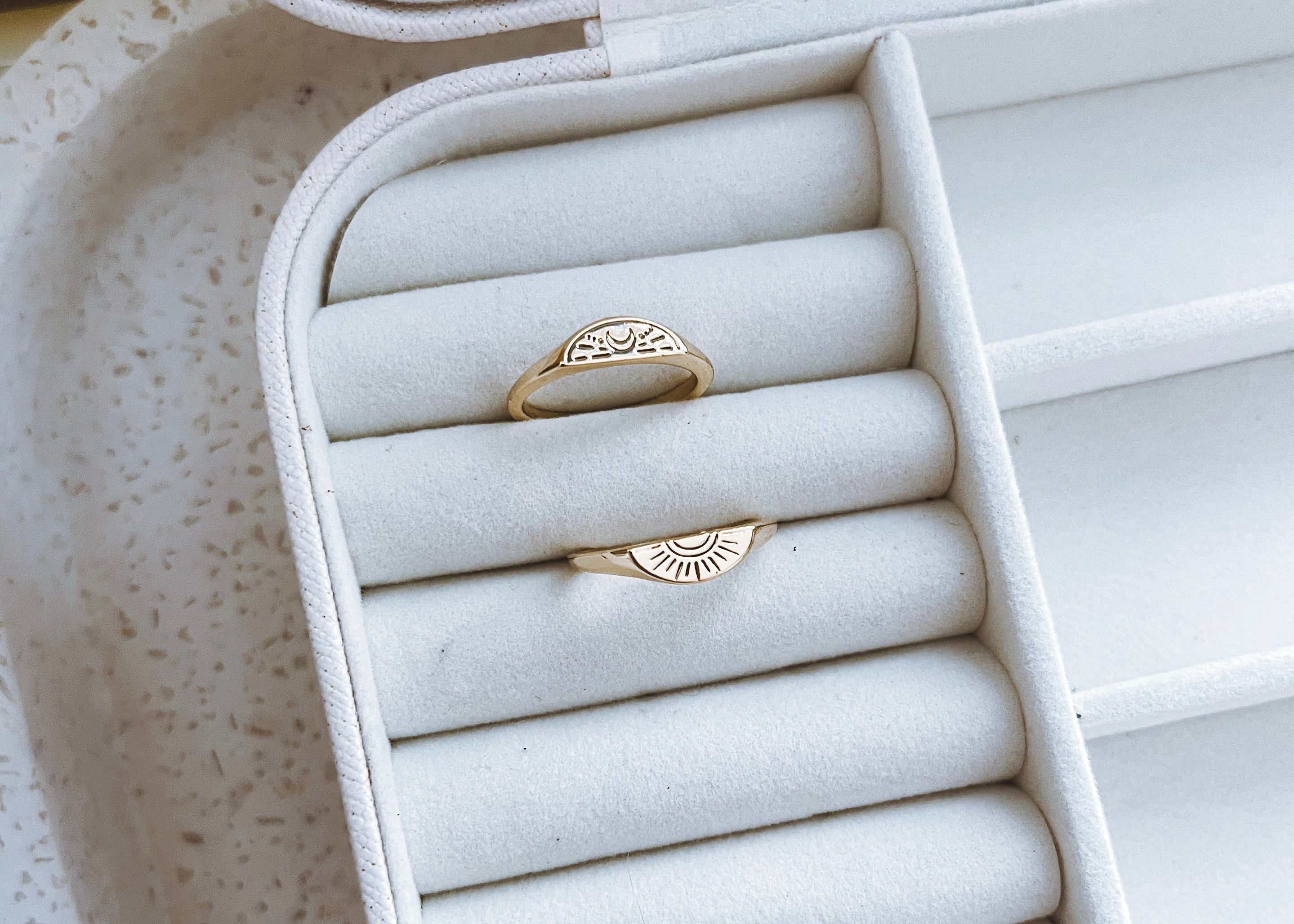 Crescent Moon Arch Ring