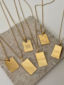 To The One I Love - Waterproof Love Note Necklace