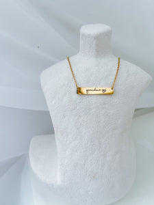 Grandma - Mother’s Day Bar Necklace