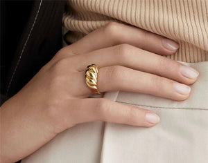 Georgie - Waterproof Statement Croissant Ring