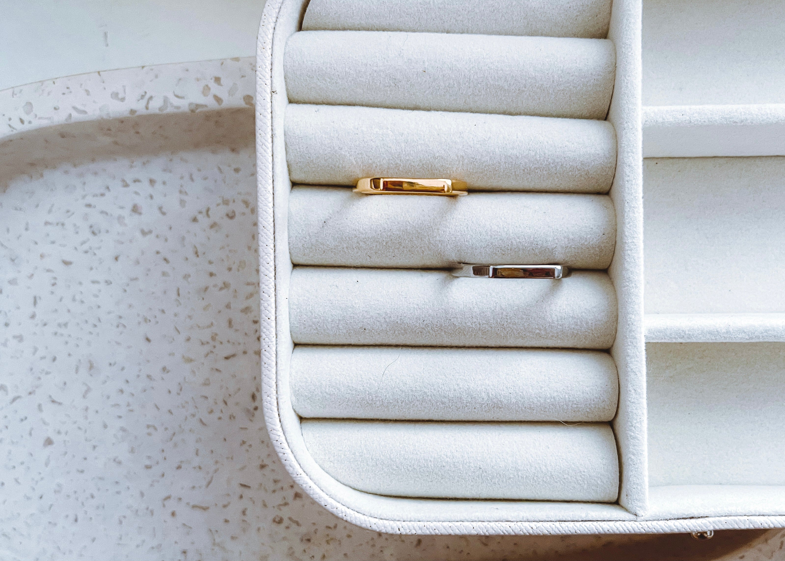 Gabbie - Water Resistant Straight Bar Ring