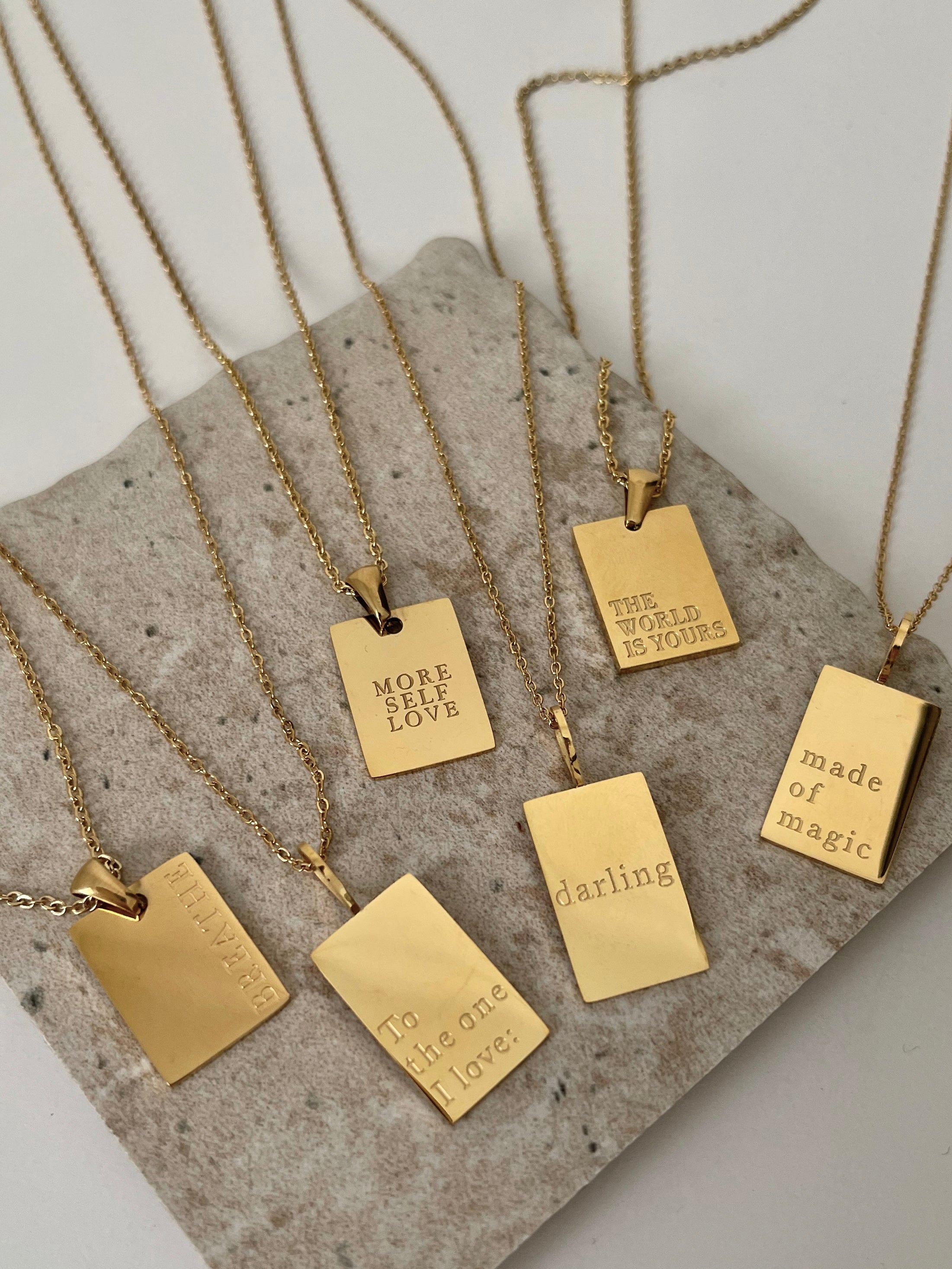 Darling - Waterproof Love Note Necklace