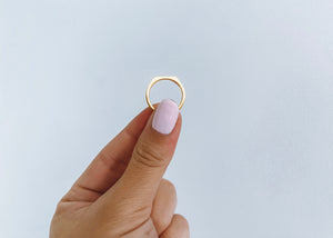 Gabbie - Water Resistant Straight Bar Ring