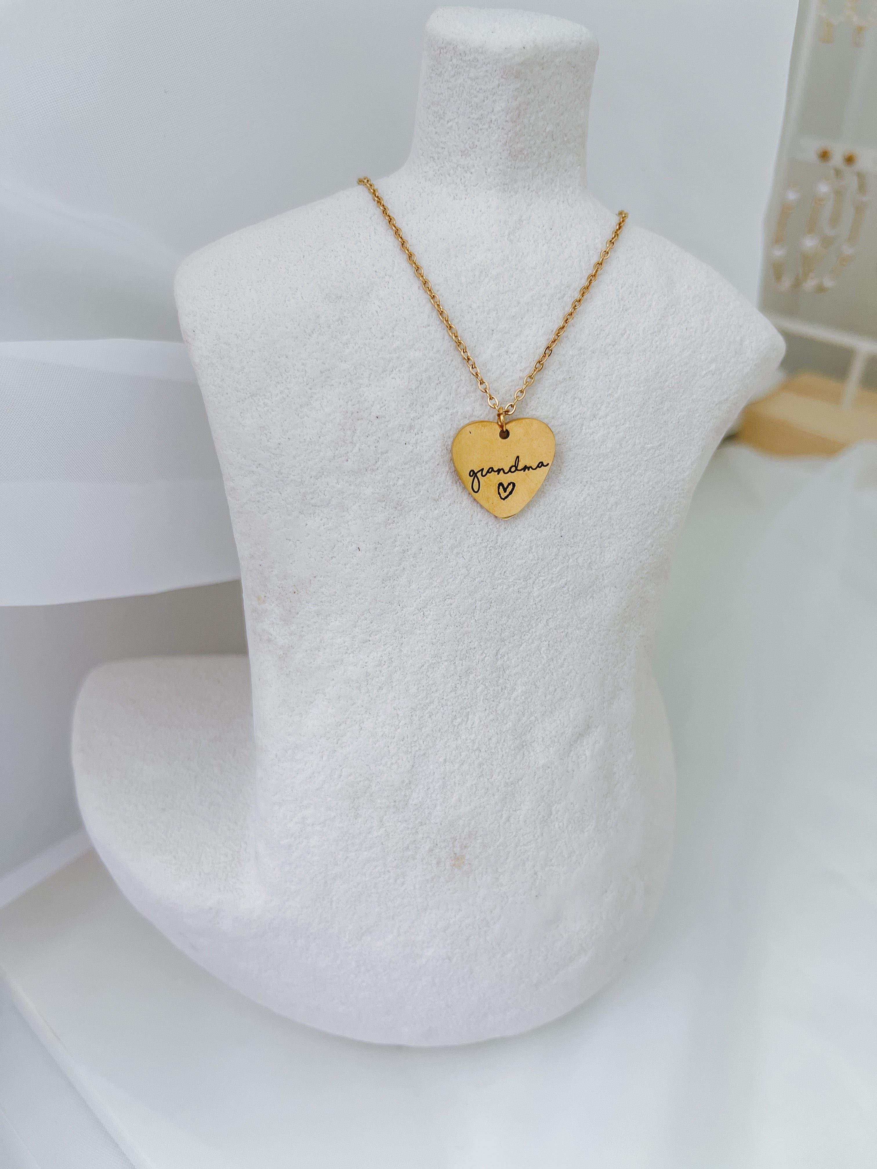 Grandma - Mother’s Day Heart Necklace