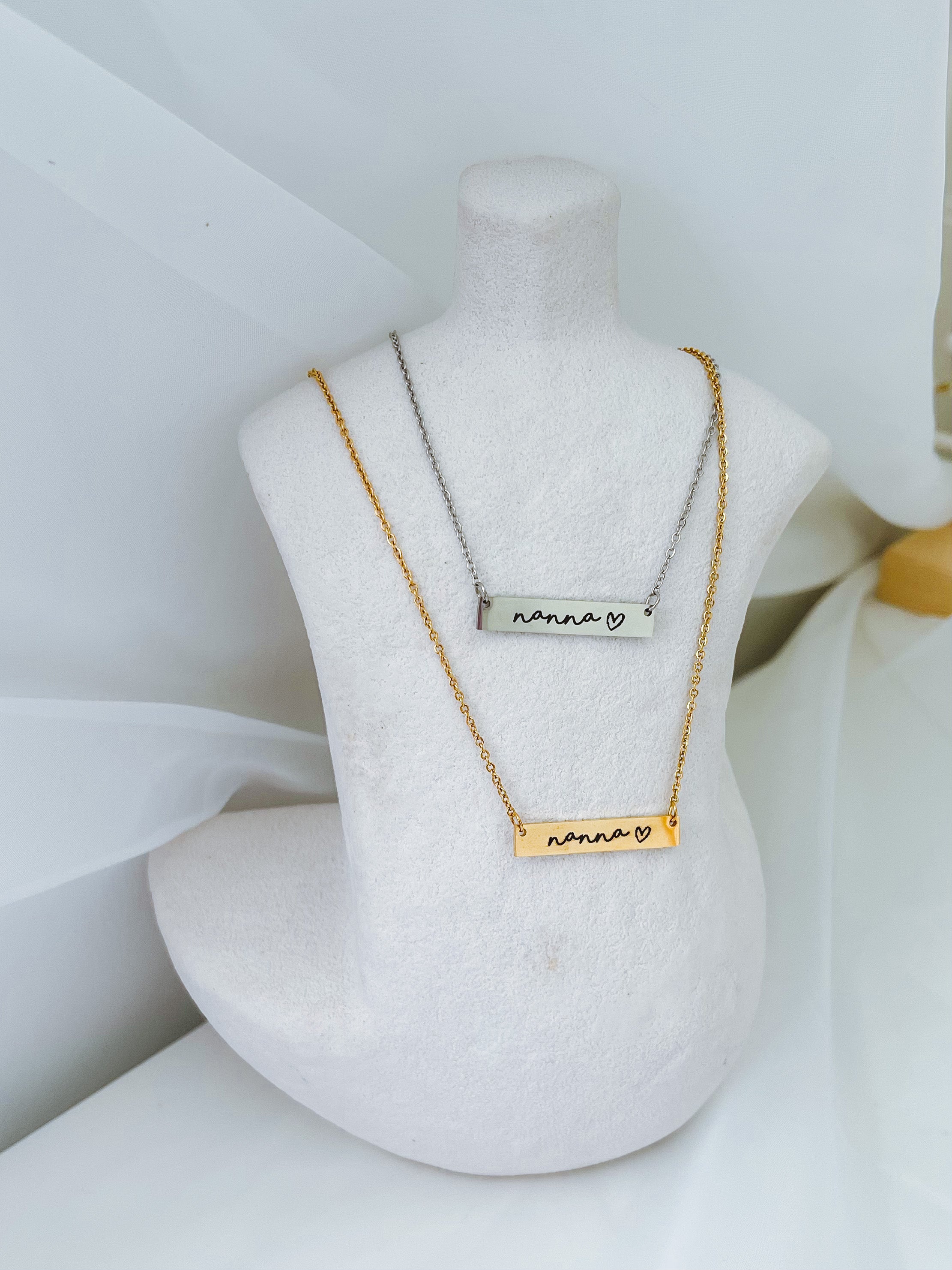 Nanna - Mother’s Day Bar Necklace