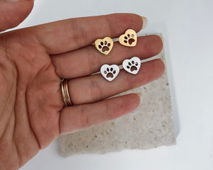 Paw Heart - Waterproof Studs