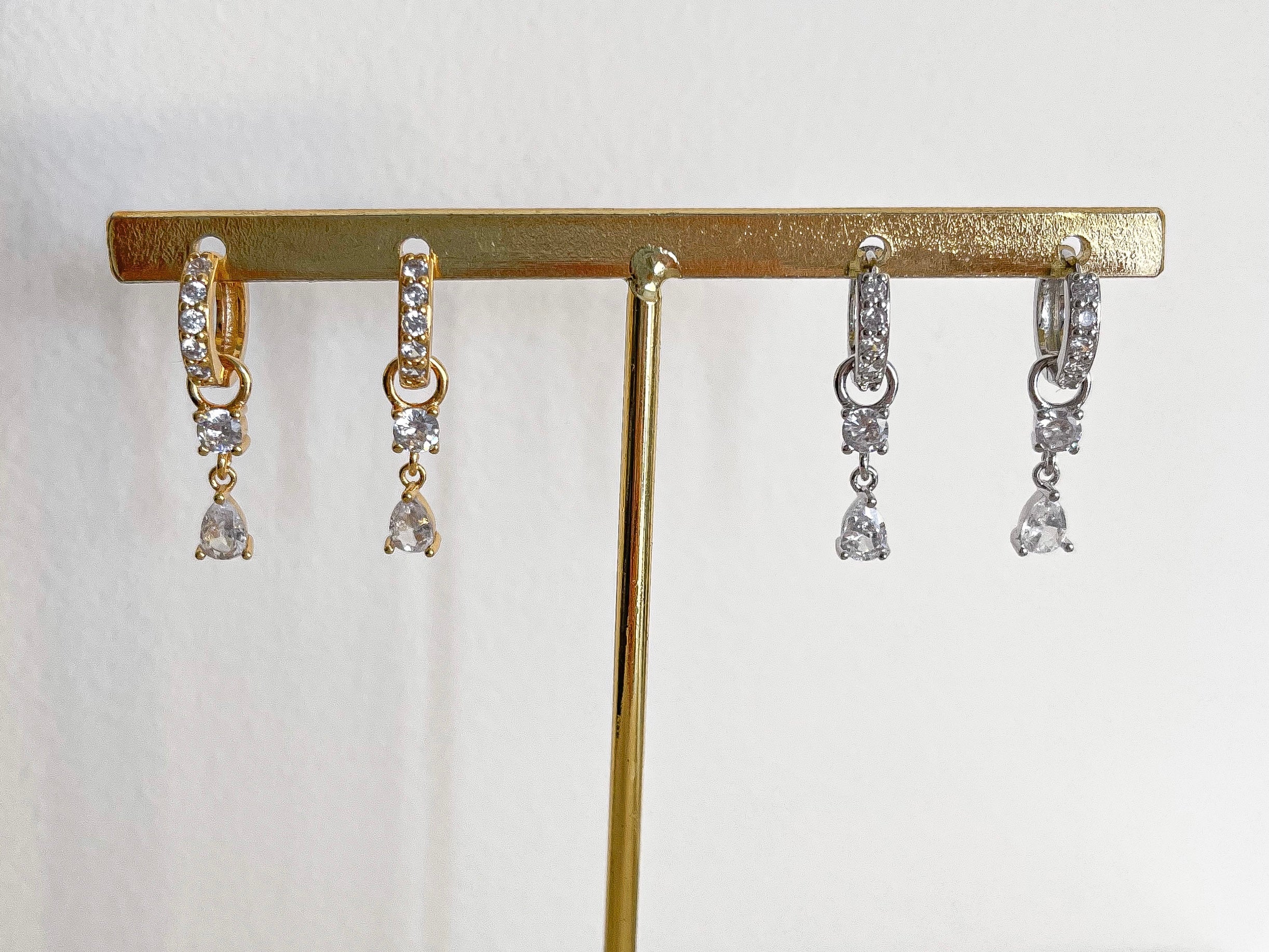 Cali - Multiway Double Crystal Hoops