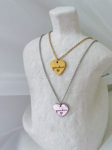 Grandma - Mother’s Day Heart Necklace