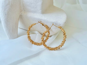 Rome - Gold Statement Hoops