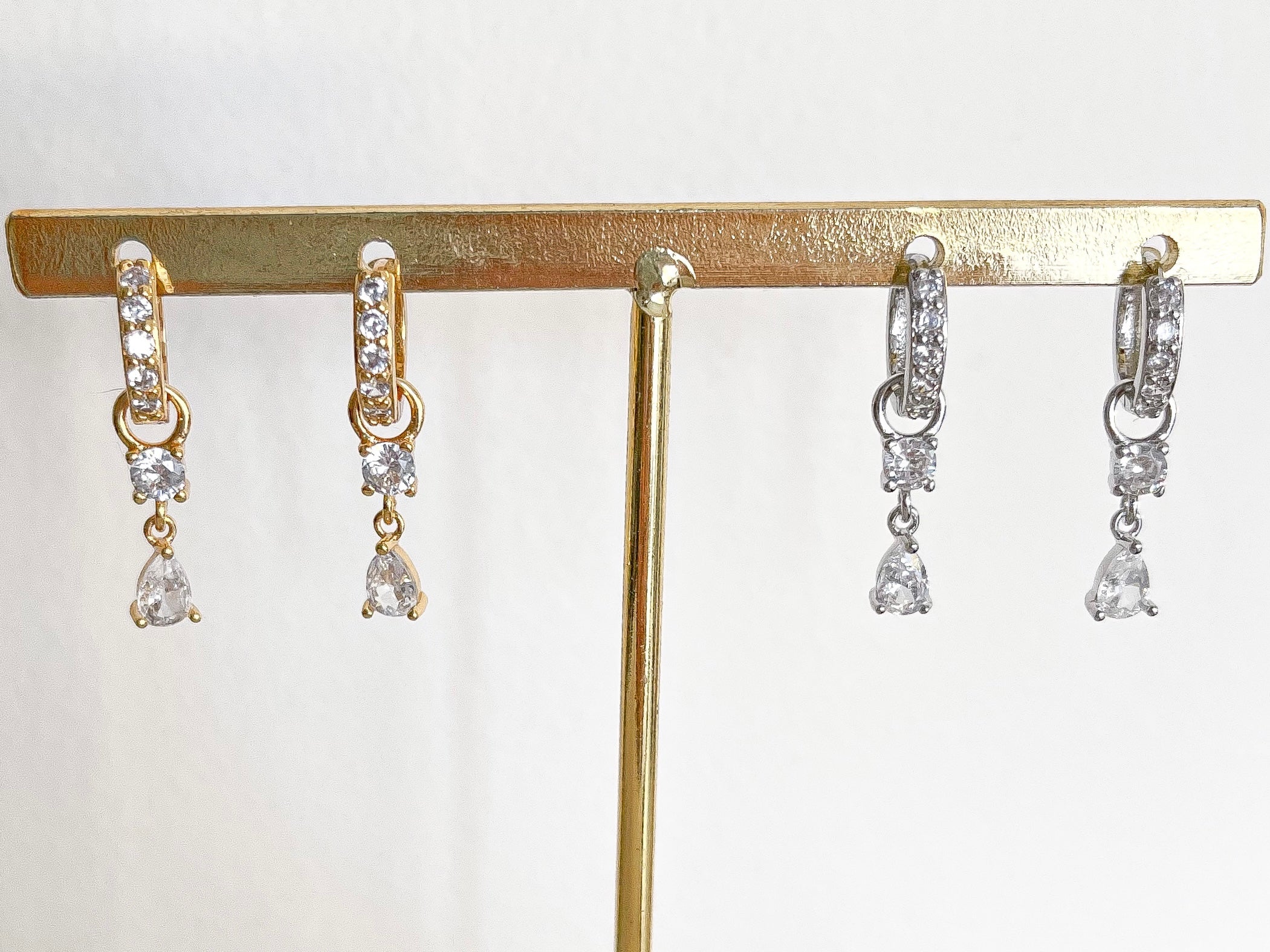 Cali - Multiway Double Crystal Hoops