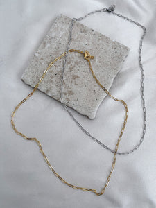 Tess - Waterproof Paperclip Chain Necklace