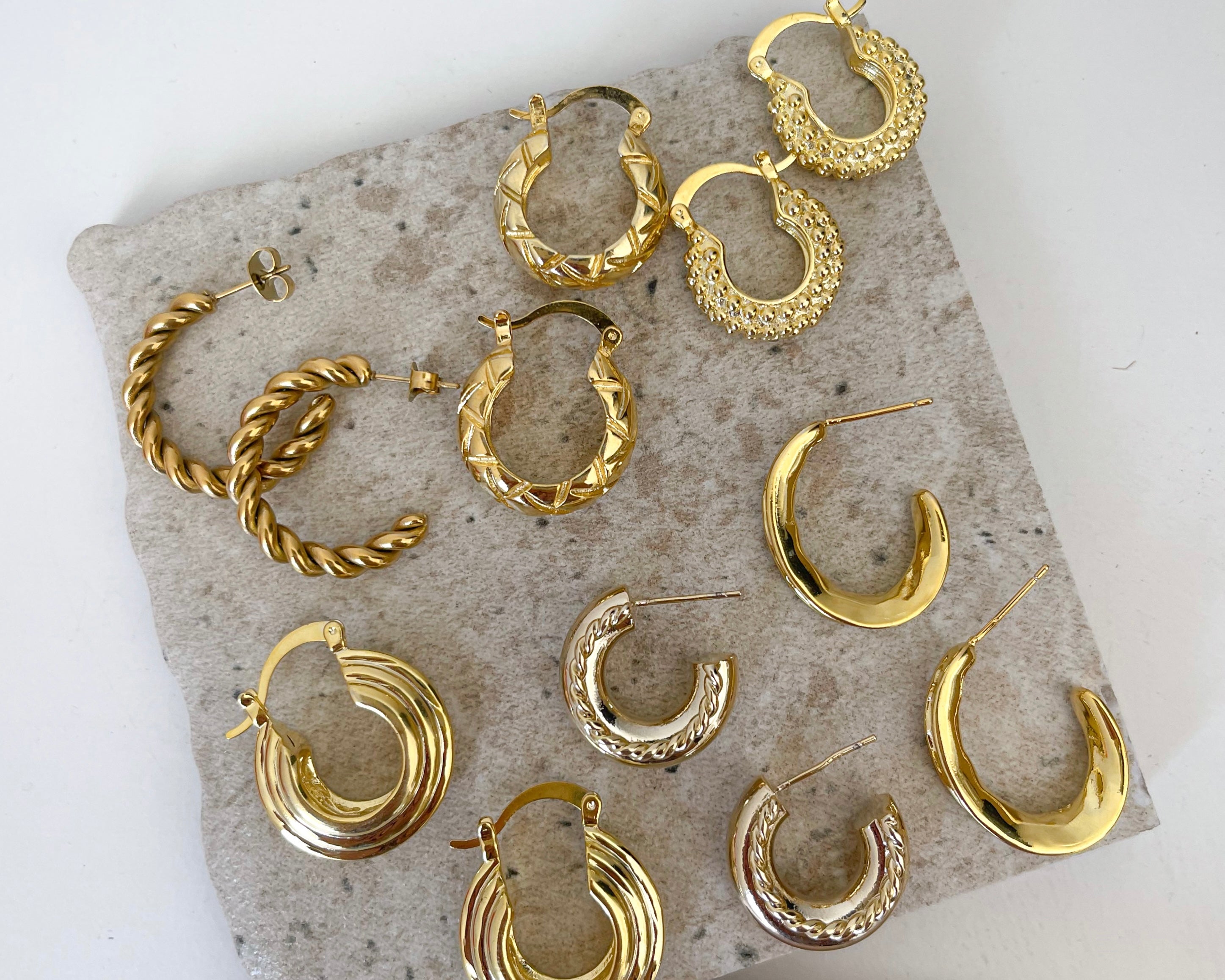 Layla - Lined Statement Hoops