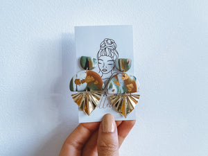 Shaye - Earth Tone Drop Earrings