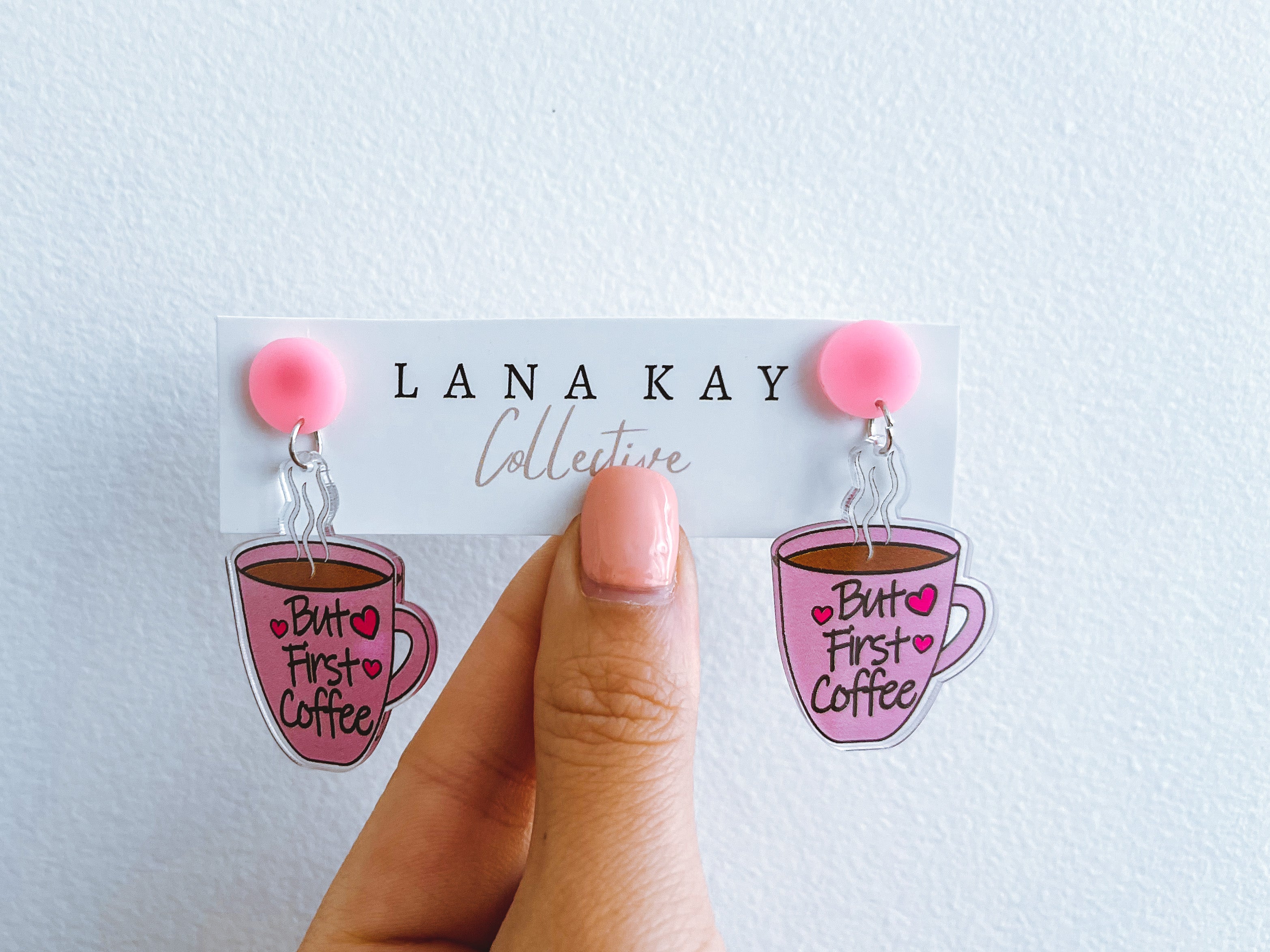 Coffee First - Drop Earrings