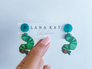 Hungry Caterpillar Drop Earrings