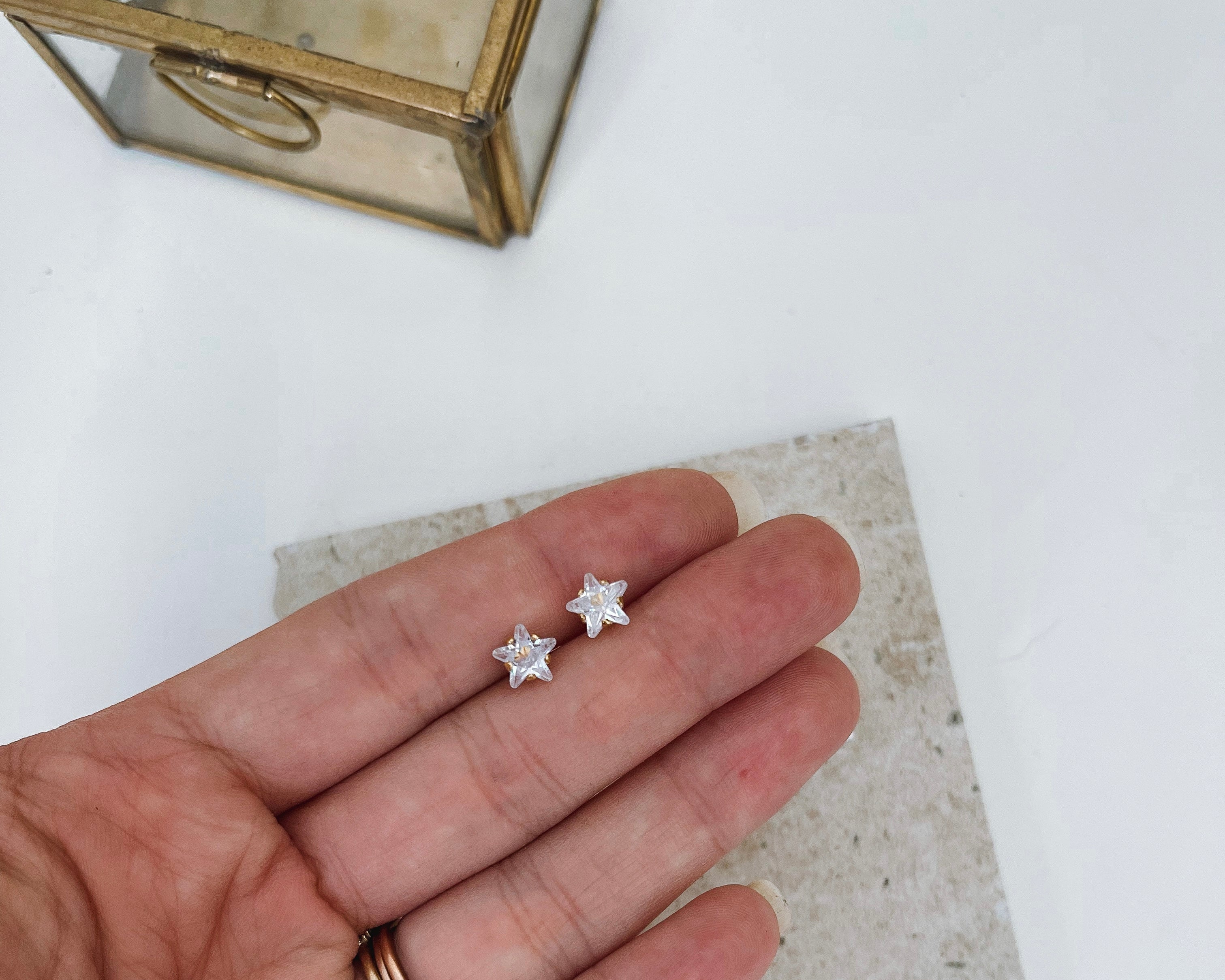 Stella - Waterproof Star Crystal Studs