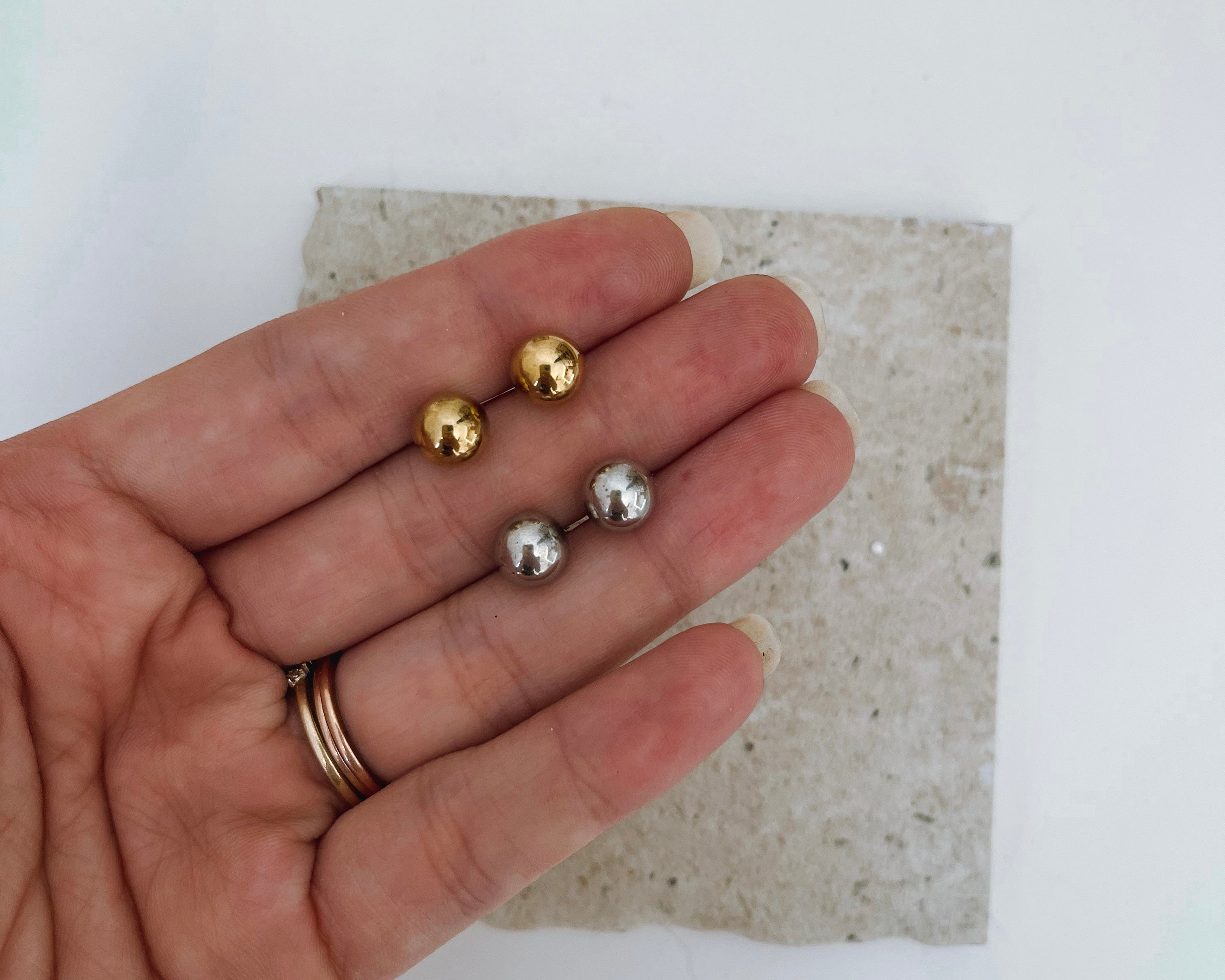 Essie (Large) - Waterproof Statement Ball Studs