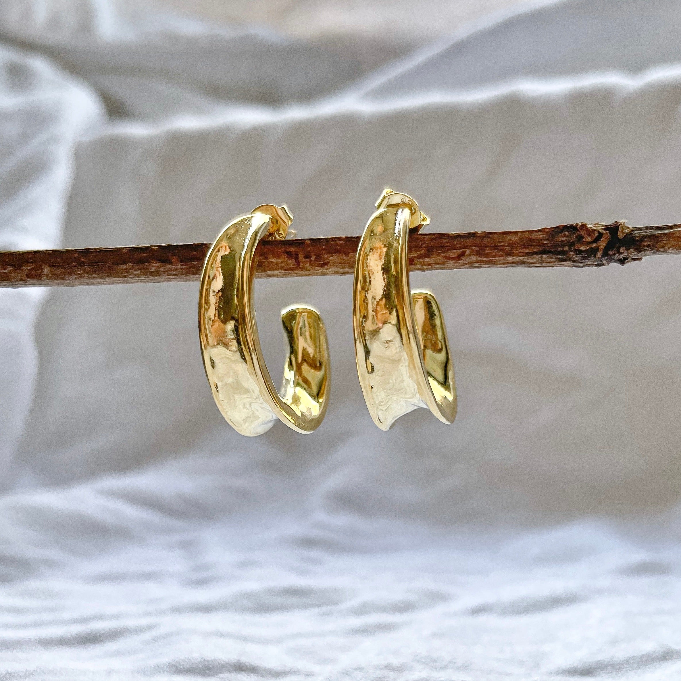 Gina - Girl Boss Statement Hoops