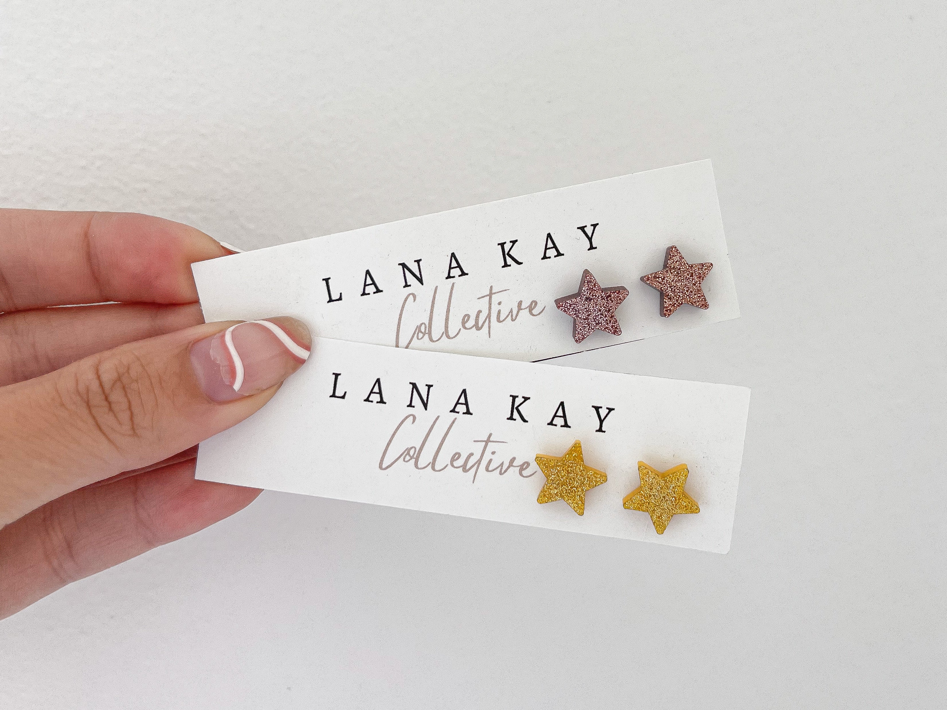 Sparkly Star Studs