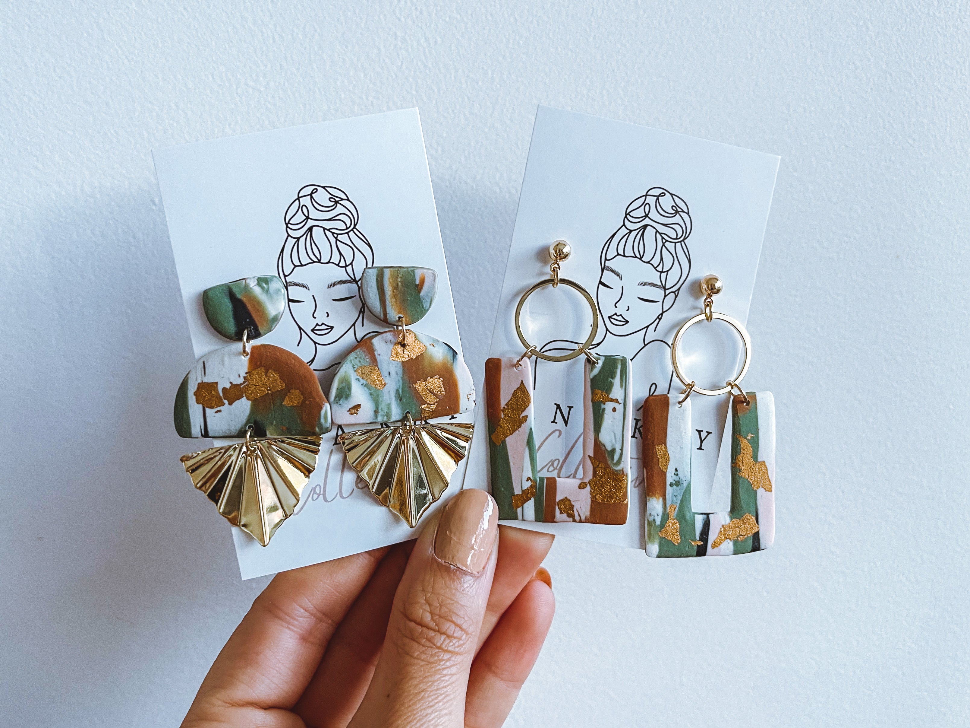 Shaye - Earth Tone Drop Earrings