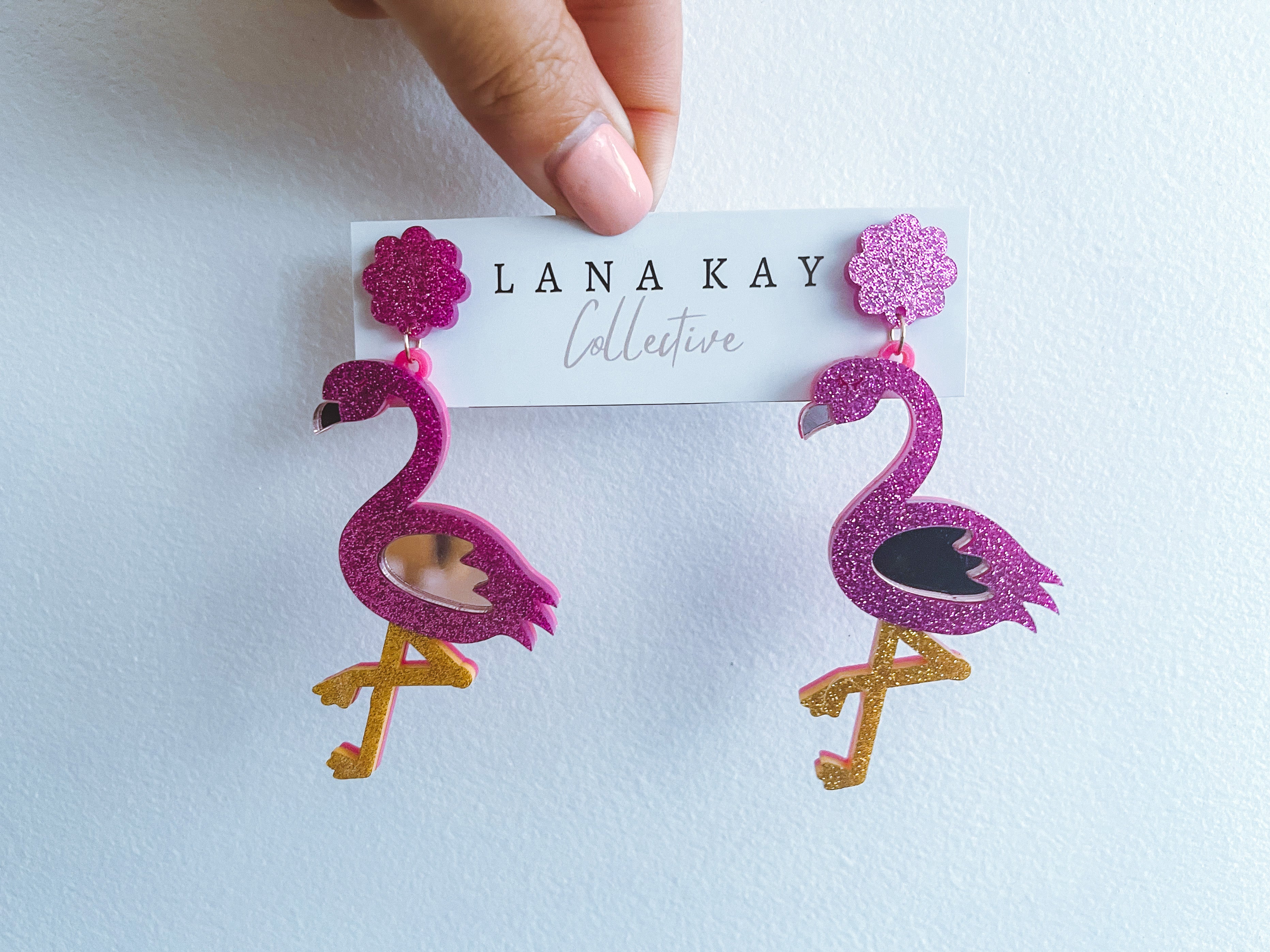 Flamingo Drop Earrings