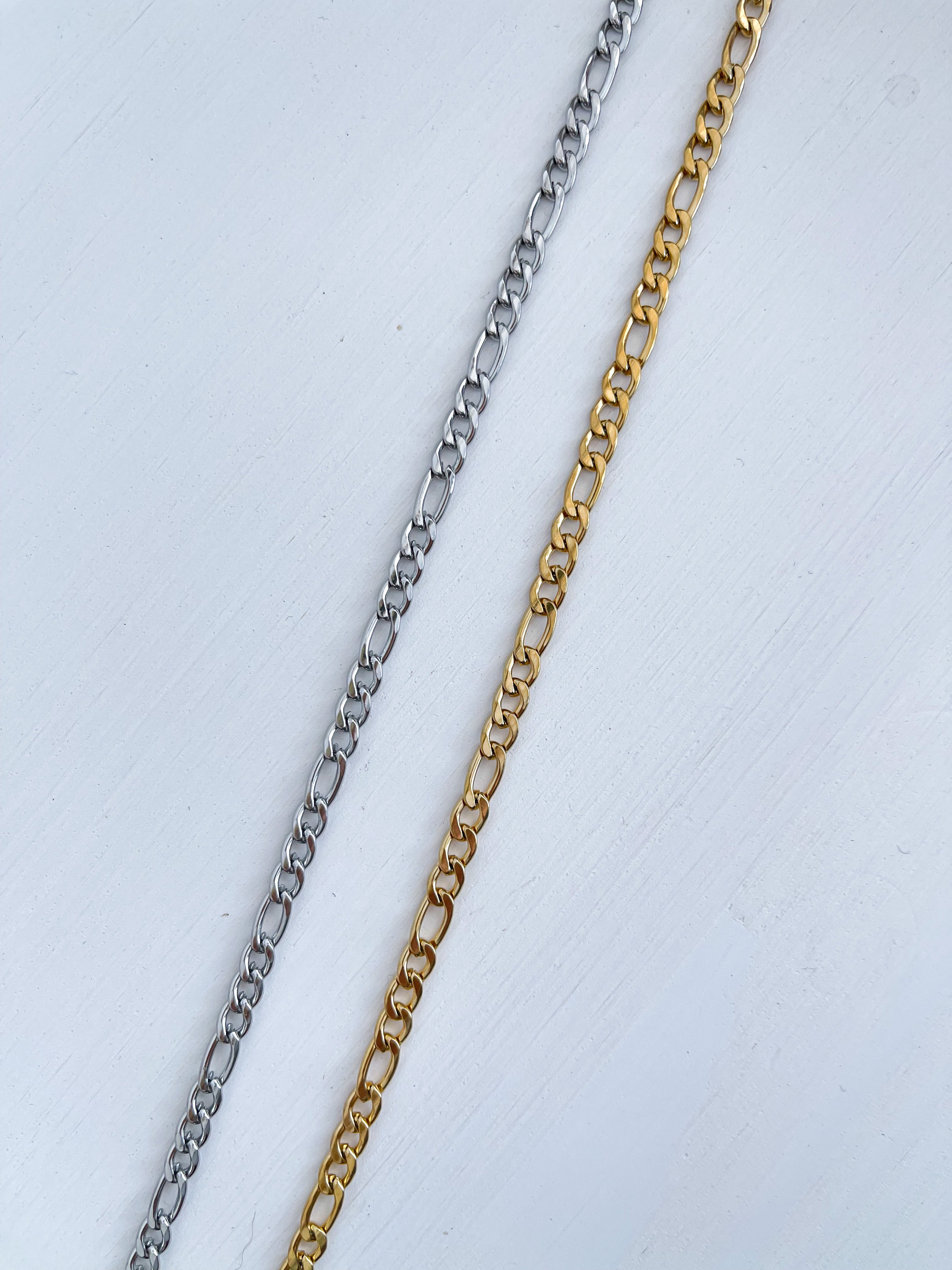 Caity - Waterproof Figaro Chain Necklace